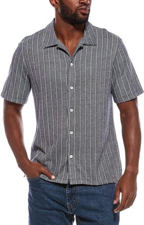 Madewell Textured Stripe Camp Collar Shirt