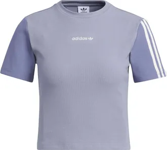adidas (WMNS) adidas originals Crop T-Shirts Purple IU4848