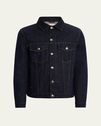 Brunello Cucinelli Blue Dazzling Croc Embroidery cardigan