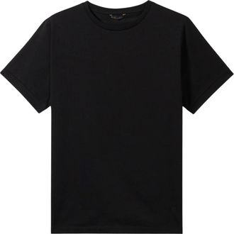Brooks Brothers Gemerzeriseerd katoenen ronde hals T-shirt - Heren - T-shirts - Zwart - L - Katoen - Tops