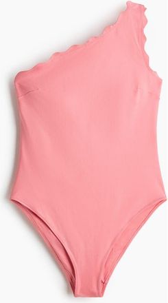 H&M One-shoulder Padded-cup Swimsuit in Pink at Nordstrom, Size X-Large
