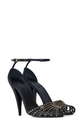 Givenchy Cage Studded Sandal in Black at Nordstrom, Size 10Us