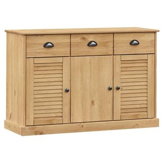vidaXL Vidaxl - Aparador Con Cajones Vigo Madera Maciza Pino 113x40x75 Cm