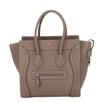Celine Pre-owned Handbags, female, Gray, Size: ONE SIZE Pre-owned Vintage Handbag