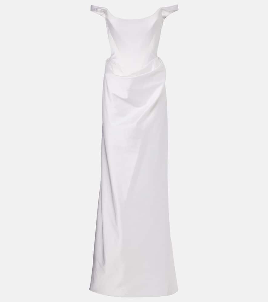 送料関税込■Vivienne Westwood■Chichi コットン マキシドレス Chichi cotton-blend maxi dress in black - Vivienne Westwood