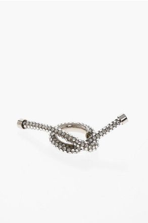 Balenciaga Rhinestoned KNOT Ring size 52