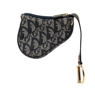 Dior Pre-owned Portemonnee - Dames - Pre-owned - Blauw - Maat: ONE Size Zijde