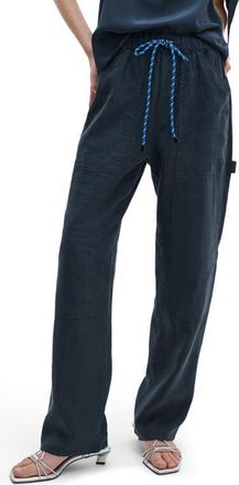 Rag & Bone Atlas Linen Drawstring Carpenter Pants in Sal at Nordstrom, Size Xx-Small