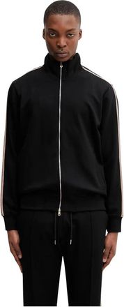 Paul Smith Taped Seam Zip-Up Sweatshirt - Heren - Vesten met rits - Zwart - L - Katoen - Hoodies & sweatvesten