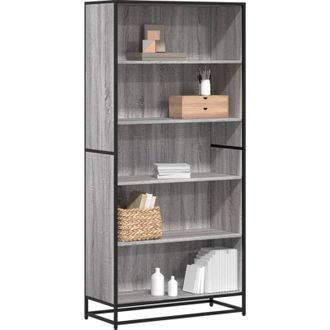 vidaXL Vidaxl - Estanter&iacute;a De Madera De Ingenier&iacute;a Gris Sonoma 80,5x35x170,5 Cm