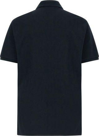 Gucci Embroidered Stretch Cotton Polo Shirt - Black