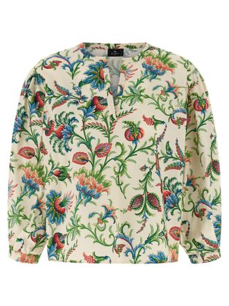 Etro Multicolor Cotton Womens Blouse