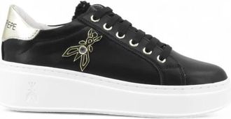 Patrizia Pepe Pj 903.31 Sneaker - Dames - Sneakers - Zwart - 35 EU - Leer - Schoenen