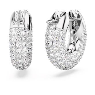 Swarovski Dextera Hoepel Oorbellen - Dames - Oorbellen - Grijs - ONE Size - Accessoires