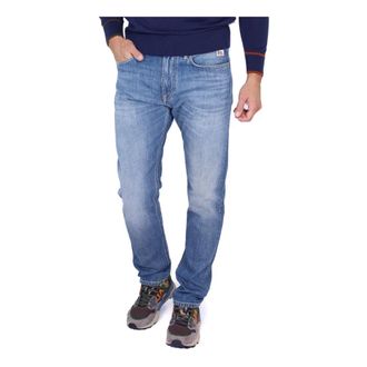 Roy Rogers Jeans, Heren, Blauw, W33, Katoen, Slim-fit Jeans