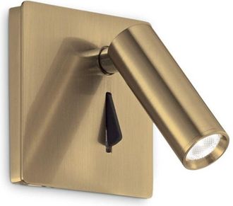 Ideal Lux Ideal Lux - Lite - L&aacute;mpara De Pared De Lectura Interior Led Integrada 1 Luz Lat&oacute;n 3000k