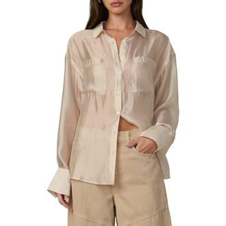 Joe's The Organza Boyfriend Shirt in Prosecco at Nordstrom Rack, Size X-Small