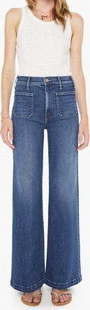 Mother Hustler Roller Patch Pocket Skimp Jeans In One Last Shot