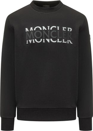 Moncler Black Crew Neck Sweatshirt