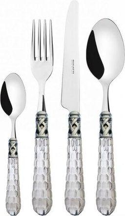 Bugatti Conjunto De 24 Piezas En Caja De La Galer&iacute;a Transparente Transparente Bohemia Ghiera Cromata Bugatti