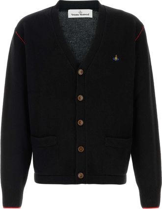 Vivienne Westwood Black Wool Blend Alex Cardigan