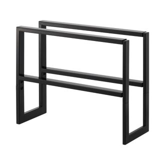 Yamazaki Tableware Mueble zapatero extensible de metal L38 cm - Negro