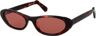 GCDS Black Plastic Sunglasses