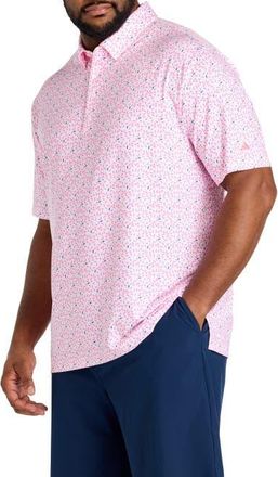 adidas Big & Tall Ultimate 365 Printed Polo Shirt in White at Nordstrom, Size Xx-Large