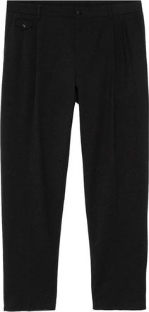 Dolce & Gabbana Casual Rechte Broek - Heren - Straight fit broeken - Zwart - XL - Wol - Broeken