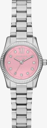 Michael Kors Petite Lexington Pav&eacute; Silver-Tone Watch