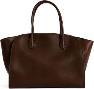 The Row Marlo top-handle leather shoulder bag - Brown
