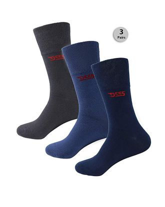 D555 Harold Pack Of 3 Extra Wide Socks