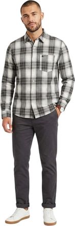 Jack Wills Herenoverhemd met lange mouwen en ruitjespatroon (Gebroken wit)
