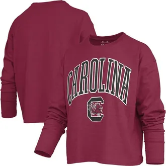 Pressbox Womens Pressbox Garnet South Carolina Gamecocks Motley Boxy Waist-Length Long Sleeve T-Shirt at Nordstrom, Size Xx-Large