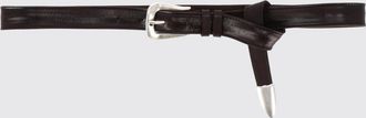 Orciani Adjustable Belt in Smooth Calfskin with Pin Buckle