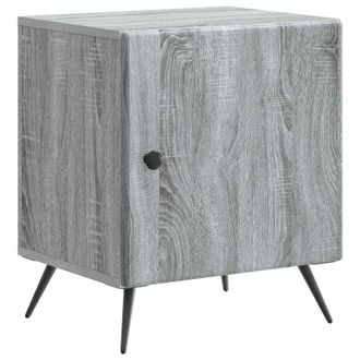 vidaXL Armario De Noche Gris Sonoma 43 X 34,5 X 50 Cm Vidaxl