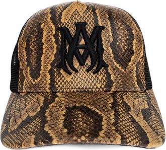 Amiri MA Snakeskin-effect Baseball Cap