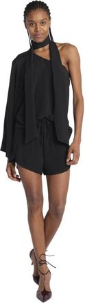 Federica Tosi Drawstring Shorts - Dames - Feestkleedjes - Zwart - XS - Kleedjes