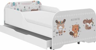 OEM Cama Infantil Miki 140x70 Animales Del Forest