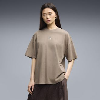 Puma T-shirt oversize Essentials da donna, Abbigliamento, Beige, XL