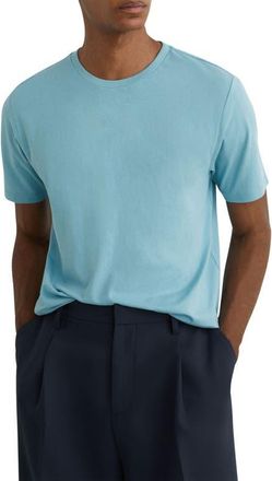 Reiss Bless Cotton T-Shirt in Sea Blue at Nordstrom, Size Large