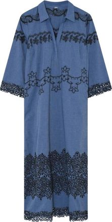 Gustav Shirt Dress - Dames - Jurken - Blauw - Maat: M