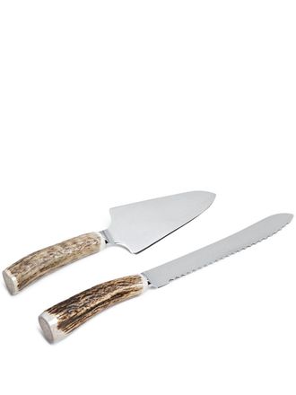 Lorenzi Milano Set da torta Stag - Marrone