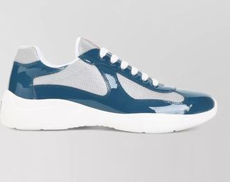 Prada leather low-top sneakers