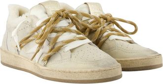 Golden Goose Womens Ballstar Sneaker Beige Cowhide