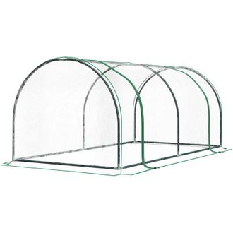 OEM Mini Invernaderopara Tomates, Dimensiones: 2 M X 1 M X 0,8 M, Puerta Con Cremallera, Cubierta De Pvc, Estructura De Acero Transparente -crezuo