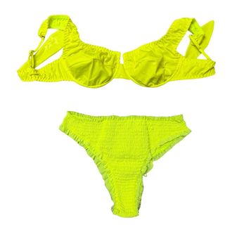 F**k Mujer, Trajes de ba&ntilde;o, Amarillo, Talla: S