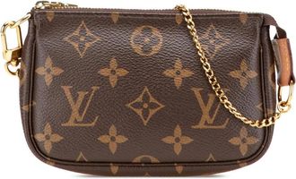Louis Vuitton Pre-owned Handbags, female, Brown, Size: ONE SIZE Pre-owned Mini Pochette Evening Bag