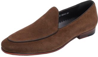 Generic Mens Loafers Shoes Simple Breathable Venetian Loafers Leather Flexible Slip Resistant Lightweight Fashion Slip-on(7.5 UK) Coffee