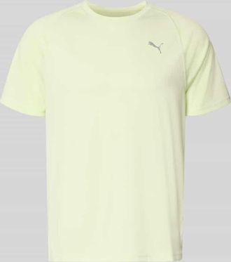 Puma T-Shirt mit Logo und Rundhalsausschnitt in Neon Gruen, Gr&ouml;&szlig;e XXL